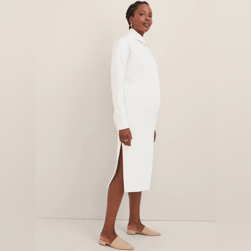 NWT Hatch The Ari Sweatshirt Dress in Ivory